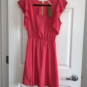 Brand new ruffle sleeves dress